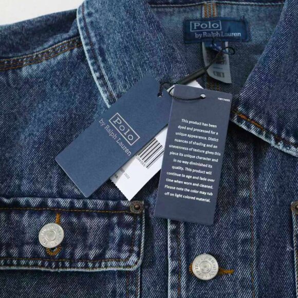 Polo Ralph Lauren Denim Dungaree Jacket Auth - Picture 13 of 16